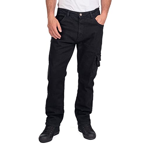 Lee Cooper LCPNT239 Vêtements de travail pour hommes Sécurité Jean de charpentier extensible Pantalon de travail, Noir, 42W / 31L