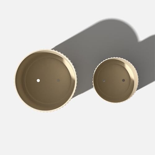 Image of Veradek Demi Series Raised Duo Planters - Set of 2 Planters with Stands | Made From a Durable Plastic-Stone Composite & Comes With Wooden Stand. Modern Porch /Patio Decor