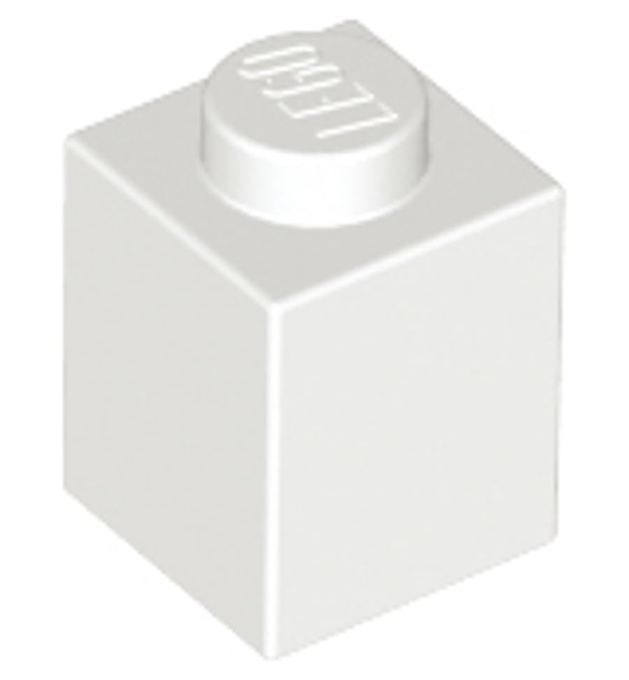 LEGO Building Brick 1x1, Part 3005 (White, 10, Bricks)