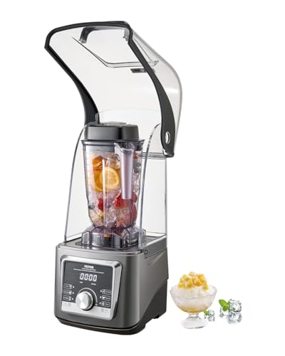 Image of VEVOR Blender for Smoothies, 85 oz 1400W, Professional Blender with Powerful Motor, Multi-Functional Food Processing with Noise Cover for Smoothie /Milkshake /Juice, Fits for Kitchen