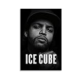 BepHon Ice Cube Rapper Room Art Poster Poster Music Album Cover Poster Wall Art Decor Canvas Poster for Bedroom Artistic Poster Decoration Unframe-style 12x18inch(30x45cm)