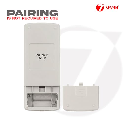 Image of 7SEVEN Compatible with O General AC Remote AR-RCD2E Model 123 Suitable for 1 1.5 2 Ton Spilt and Window Fujitsu Air Conditioner - Match Keys Exactly with Existing OGeneral AC Remote Controller