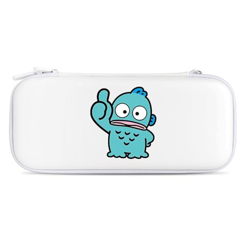 Switchケース ハンギョドン Switchカバー スイッチカバー 収納バッグ 保護カバー ゲーム機収納袋 キャリングケース ゲームカード収納 全面保護 軽量 防汚 耐衝撃 持ち運び便利 大容量 旅行用 互換性のある 2色 両面印刷