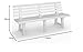 Saturnia 08330080 - Banco Jardin Resina Blanco 145x49 cm.