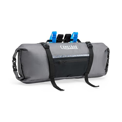 CamelBak M.U.L.E. 9 Bikepacking Waterproof Sideload Handlebar Pack - for Tents and Gear, Wolf Grey
