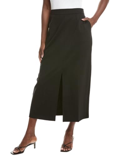 Eileen Fisher Women's Maxi Front Slit Skirt, Black
