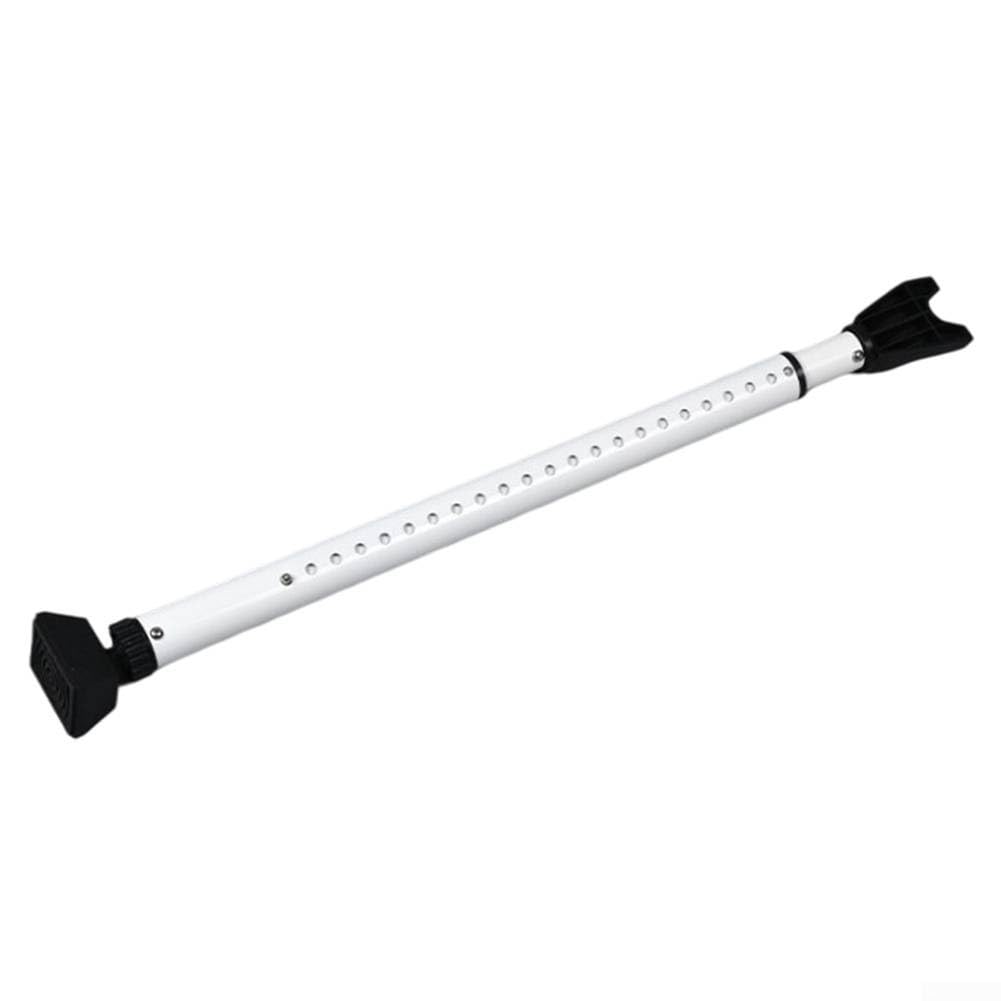 Barre de sécurité réglable en fer pour porte d'entrée 59 à 125 cm, sécurité améliorée pour portes avant et coulissantes, barre de support blanche