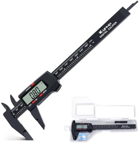 Kynup Digital Caliper, Vernier Calipers Measuring Tool with LCD Screen, Electronic Micrometer Caliper with Auto-Off Feature, Inch and Millimeter Conversion(0-6")