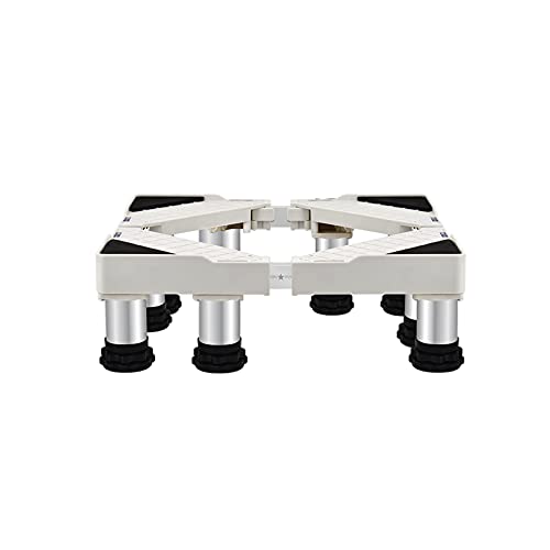 Base ajustable para lavadora y nevera, a prueba de humedad, pedestal de elevación de 10-25 cm, antivibración, se adapta a electrodomésticos de 50-75 cm, marco de soporte