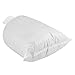 FUNSUEI 50 Pack 18 x 30 Inches White Sand Bags, Woven Polypropylene Empty Sandbags for Flood Protection, Traffic Control, Hurricane Barriers, Erosion Control, Driveway