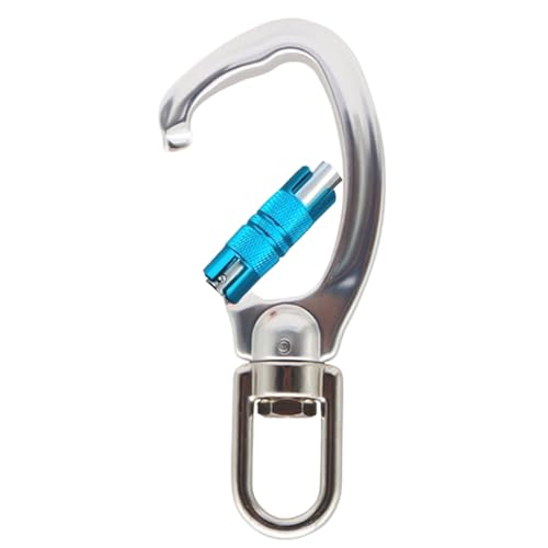 Mosquetón para Llaves - Equipo de Exterior multifunción de Aluminio - Llavero con D para Mochilas y Bolsas, para Picnic, Camping, Senderismo, Escalada, Supervivencia al Aire Libre