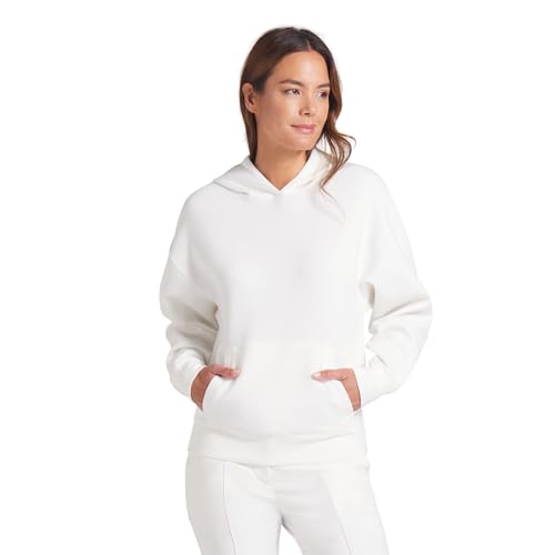 PUMA GOLF CLOUDSPUN FLEECE HOODIE, WARM WHITE, XS - image 1