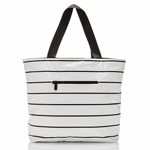 Image of ALOHA Collection Day Tripper Tote | Lightweight, Packable, and Splash-Proof Beach Tote Bag | Easy to Clean, Pinstripe, One Size
