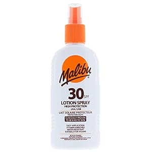 Malibu Sun SPF 30 Lotion Spray, High Protection Sun Cream, Water Resistant, Vitamin Enriched, 200ml