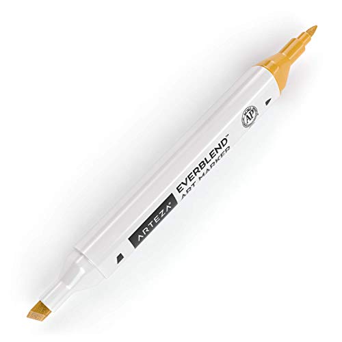 ARTEZA EverBlend Art Markers Apricot A2497 (Set of 4), Alcohol Based Sketch Markers with Dual Tips (Fine and Broad Chisel) for Painting & Drawing
