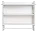 Redmon Contemporary Country Wall Towel Bar Shelf, One Size, White