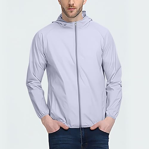 Big and Tall Hood Jackets for Men with Pockets Sun Protection Lightweight Outwear Long Sleeve Jackets Streetwear2