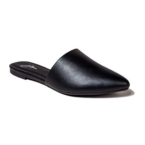 J. AdamsLennox Mules for Women - Closed Pointed Toe Flat Heel Slides