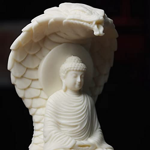 Estatua Sakyamuni Amitabha Buda con Figuras de Serpiente miniatura 2