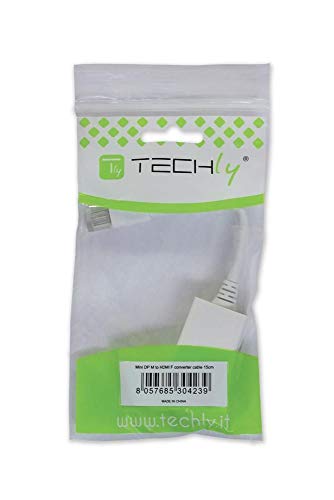 Adaptador Mini DisplayPort a HDMI Techly blanco para conectar portátiles a proyectores 2