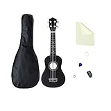 ? Artesanía y materiales sin parar: el cuerpo del ukelele, la parte trasera y los lados están hechos de madera, tuerca hueso y sillín de hueso. Un pequeño cuerpo de instrumentos de cuerda moldeado de muestra un tono más cálido y más oscuro que el producido por una combinación de madera más convencional.