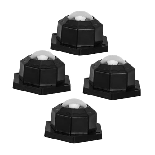 STOBAZA Ball Caster Rollers Set of 4 Universal Ball Casters Thread Stem for Carts Cabinets Appliances