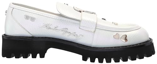 Image of Karl Lagerfeld Women's Gaston Lug Sole Loafer with Pin Embellishments