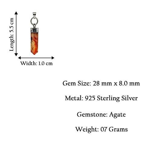 Pendentif fleur agate argent 925 durable pour affirmer son style unique - 2