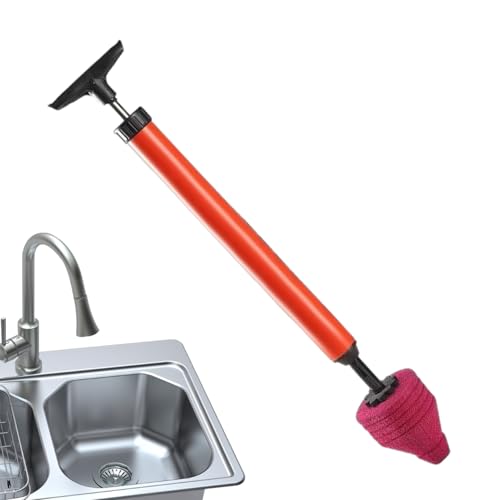 Herramienta para eliminar obstrucciones de inodoros – Alta presión para obstrucciones – Bomba para inodoros obstruidos – Para desagüe de suelo, fregadero, fregadero de verduras, canaleta, dormitorio