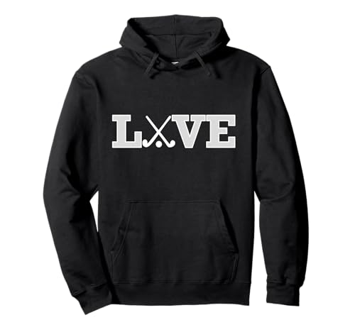 LOVE Field Hockey design for Women, Teens and Girls Pullover Hoodie