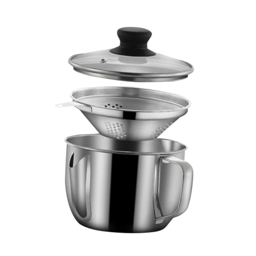 OFFSCH Recipiente Separador De Grasa Inoxidable Filtro De Grasa Colador De Salsa Tazón Herramienta De Cocina Hogar