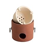 Matériau du poêle à charbon : le poêle à charbon est fabriqué en argile et en argile rouge ancienne, ce qui conserve le style traditionnel et primitif. En même temps, il a des performances d'isolation thermique, ce qui permet de maintenir le feu de charbon de bois allumé en continu et d'assurer la température et le temps de cuisson du thé.