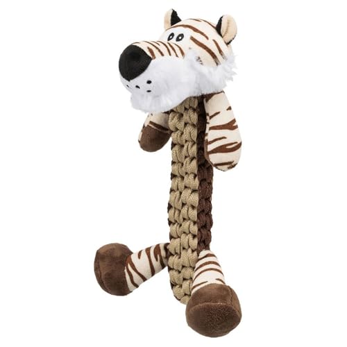 Trixie Tiger Kuscheltier aus weichem Plüsch - hochwertiges Plüschtier für Haustiere - robuster Spielgefährte mit 32 cm Länge - strapazierfähiges Stofftier für Hunde - 35727