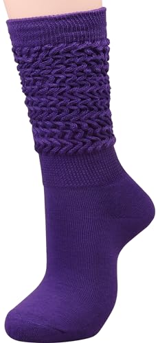 Image of Galsang Women's Slouch socks Women's Knee-High Scrunch Socks for Women,Soft Long Scrunch Boot Socks,#K306