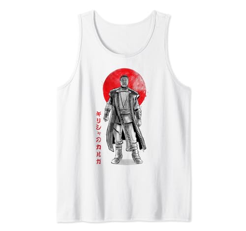 Débardeur Star Wars Greef Karga style kanji soleil rouge pour fan de la série