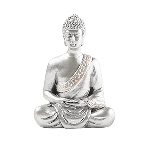 Cabilock Decorazione Con Figura Di Buddha Statua Di Buddha in Resina Per La Meditazione Decorazione Per La Casa E Il Soggiorno Scultura Di Buddha Seduto