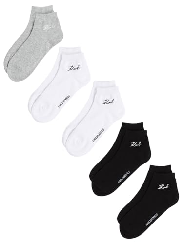 Chaussettes femme KARL LAGERFELD K/Signature Sneaker Sock basses pack de 5