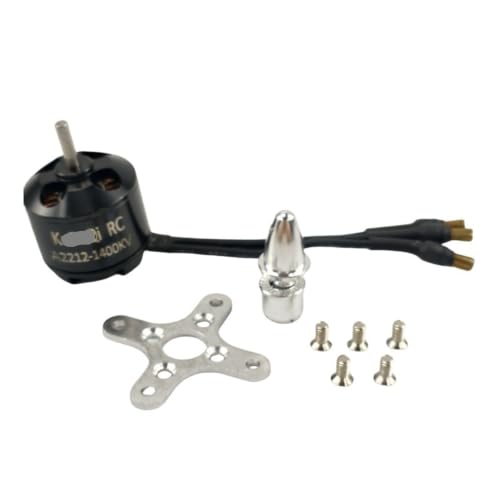 Motor Kpq A2212 de alto empuje y 1400KV para estabilidad en drones multieje