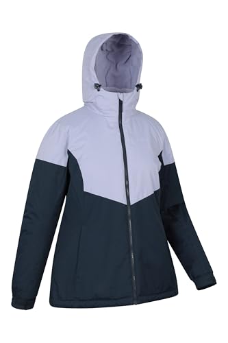 Mountain Warehouse Womens Ski Jacket & Pants Set - Padded Insulation, Snowskirt, Zipped pockets & Adjustable Hood - Best for Autumn, Winter, Outdoors & Travelling Navy Women's Size 12 - Image 4