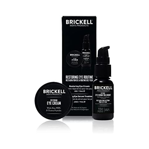 Rutina restauradora para ojos para hombres de Brickell Men's Products Cover