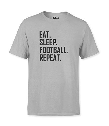T-shirt Football imprimé gris M idéal pour les soirées match