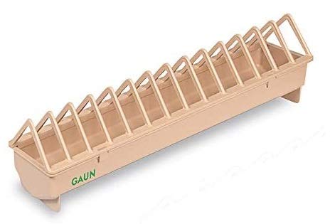 Gaun 50 cm Bird Feeder, Narrow Spacing Feeder for Chicken / Hen and other similar Birds, Plastic Poultry Feeder, Bird Food Dispenser (Made in Spain)