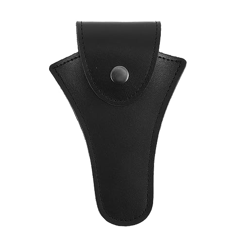 JOINPAYA 1 PC Musical Instrument Case Trombone Mouthpiece Pouch Mouthpiece Storage Bag Storage Bag for Mouthpiece Musical Instrument Parts Bag Mouthpiece Bag with Buckle Cowhide Black