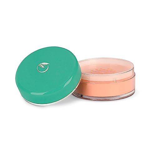 Ana Maria Cosmeticos Colombia Polvo Facial Suelto de Arroz Aloe Vera y Protector UV Humecta y Previene el Envejecimiento Prematuro | Loose Face Powder (Normal 0.42-12gr, Medio | Medium #6)