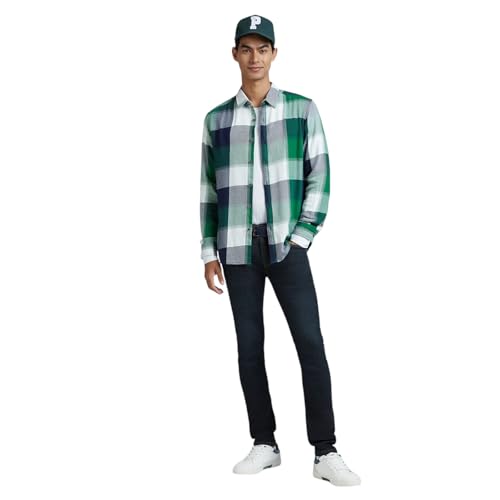 Image of Pepe Jeans Men's Regular Fit Full Sleeve Checkered Cotton Casual Shirt | Check Shirt for Man | Smart & Stylish | Multiple Styles | Mens Casual Shirts