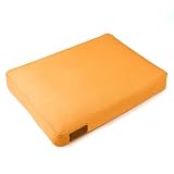 WHITEDUCK Outdoor Dog Bed Heavy-Duty 12oz Canvas, Water-Repellent Cotton, Machine Washable Removable Cover with Full-Length Zipper, Dog Bed for Large Dogs & Crate, (Tan) 28' Lx20 Wx4.3 th (S)