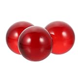TOYANDONA 3 Piezas de Bolas de Cristal de Vidrio en Rojo, Esferas Decorativas para Centros de Mesa y Adornos para Hogar y Oficina