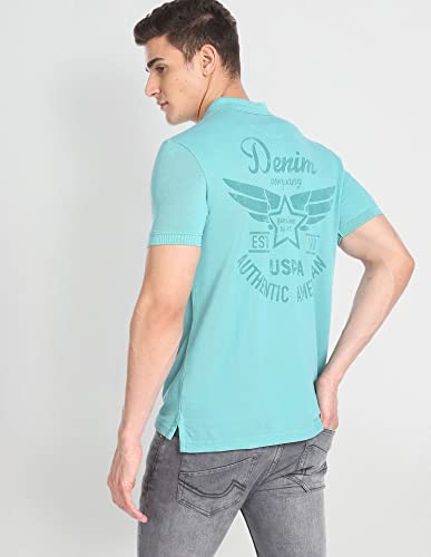 Image of U.S. Polo ASSN. Printed Polo T Shirts for Men - 100% Cotton, Half Sleeves Mens Tshirt