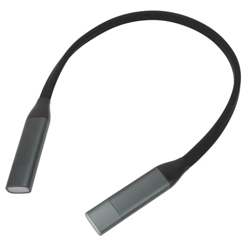 XHTLLO Neck Light, siliccomfortable Wearing Color Temperature Adjustable Reading Light, 3 Color USB Charging Book Reading Light, for Sewing Handwork