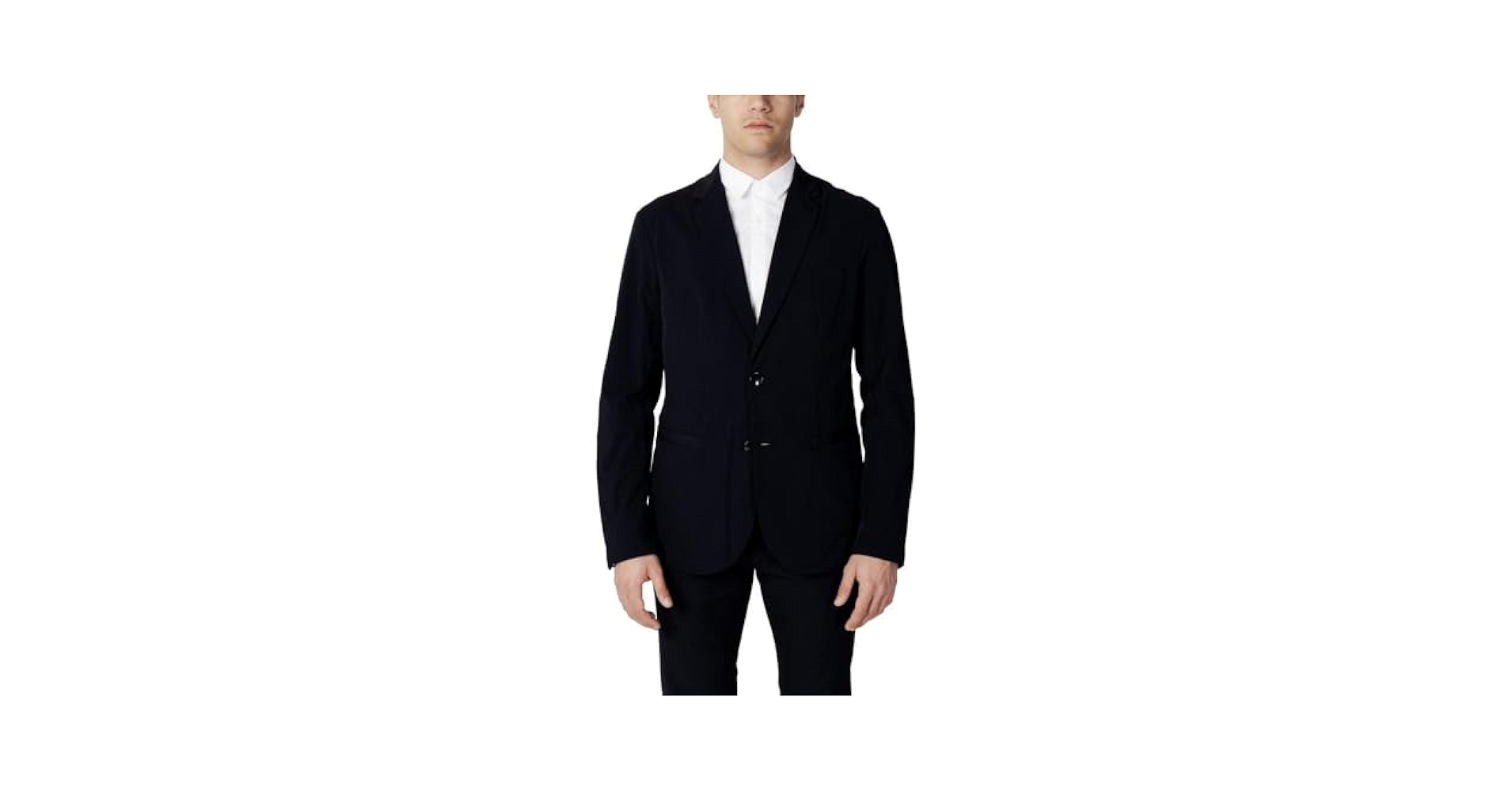 Ameri  MANNISH BLAZER COAT＋TAPERED PANTS Armani Exchange Men's Ultra Stretch Twill Blazer, Black, 34